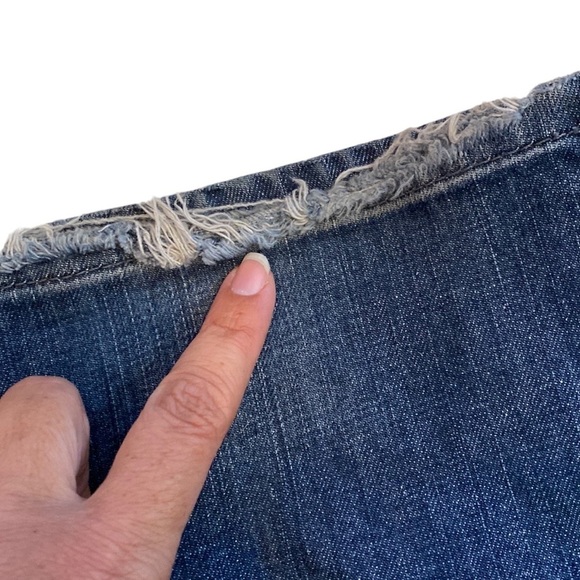 GUESS Jeans Foxy Flare - Flare Leg Size 30 Stretch Distress Cotton Machine Wash - Picture 4 of 13